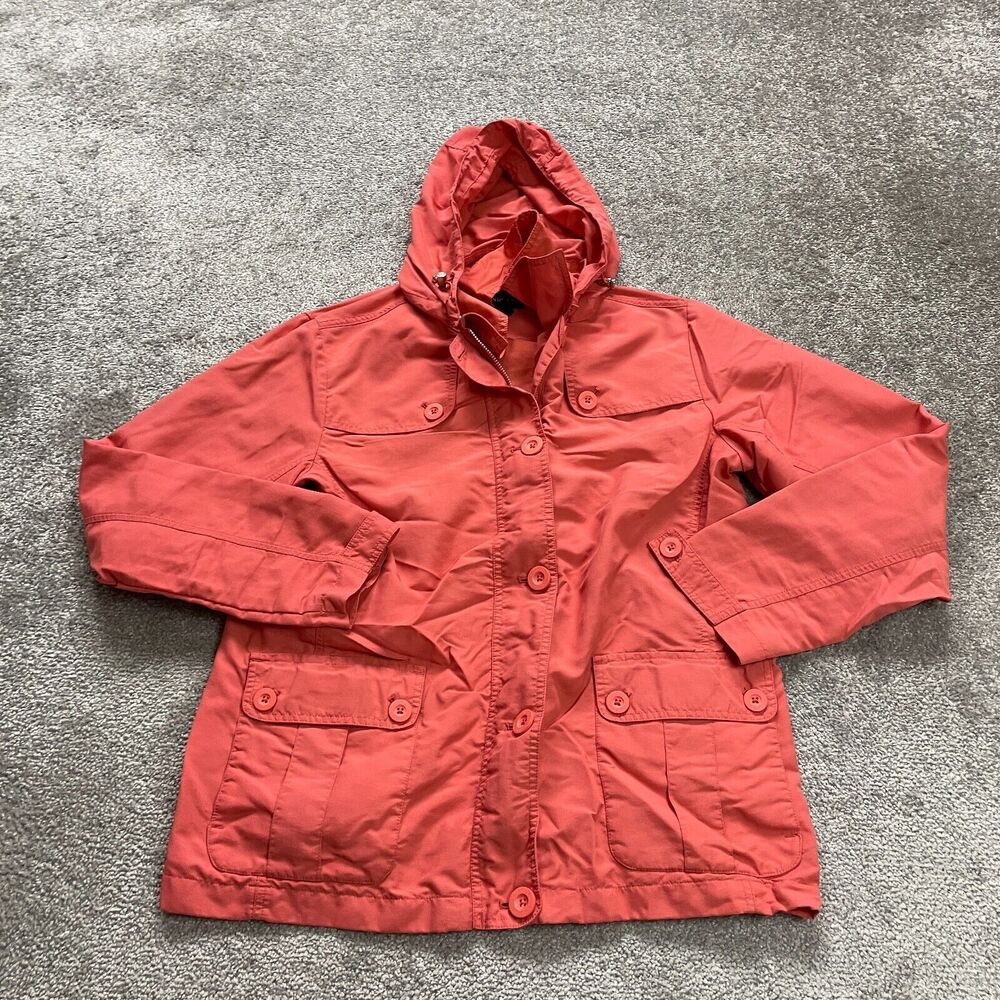 Lands' End Coral Utility Jacket with Hood
